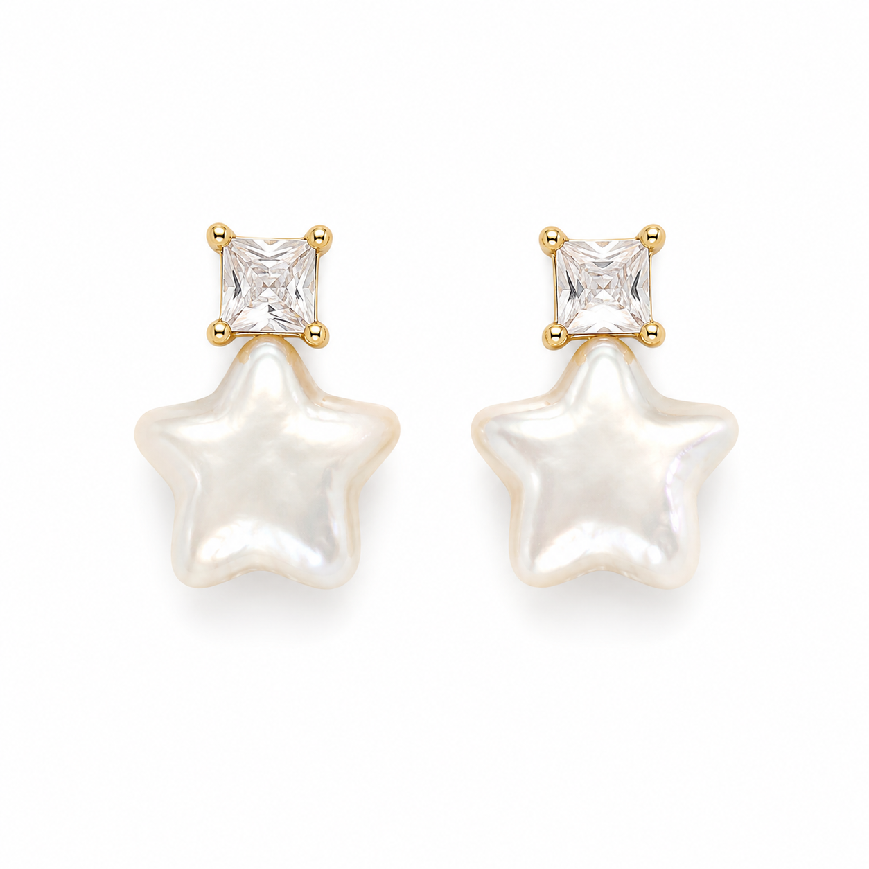 059 Star Pearl Studs