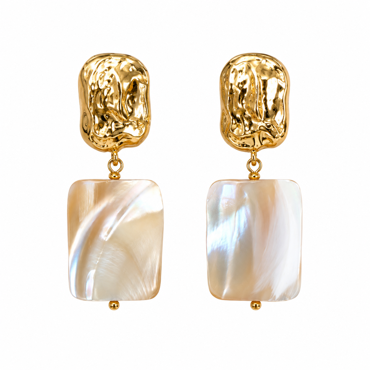 102 Mother Of Pearl Gold Drops