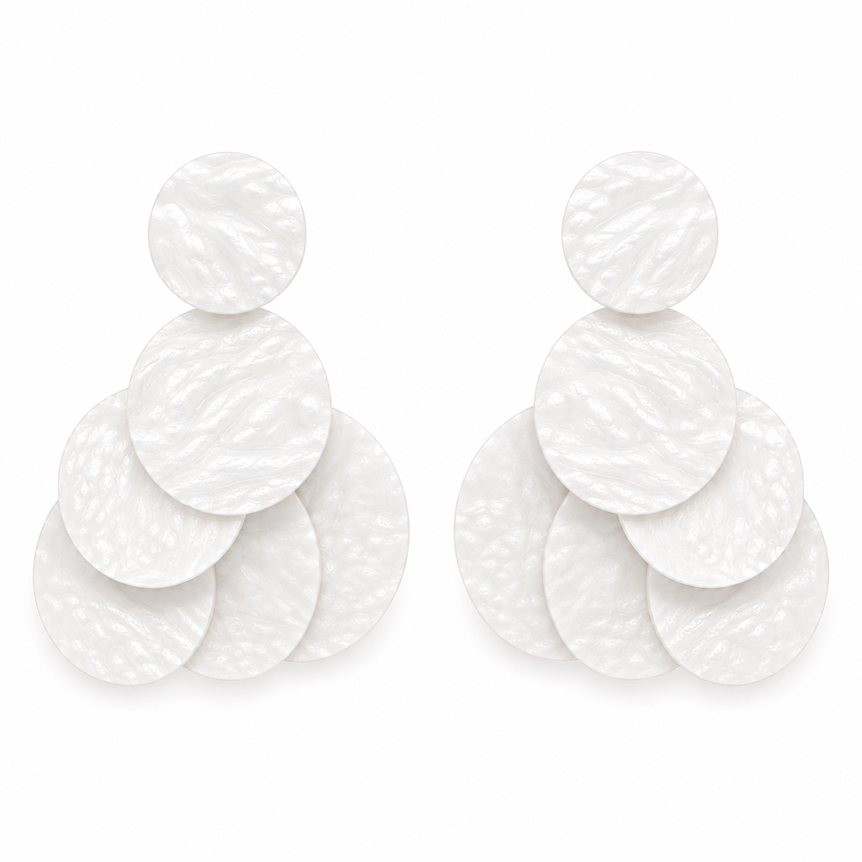 HUMMINGBIRD Mini Statement Earring, White