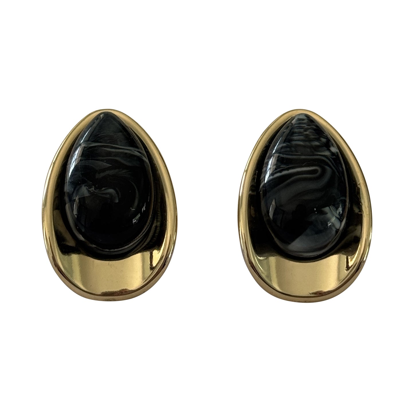 Jules 'Jelly' Teardrop Studs, Black