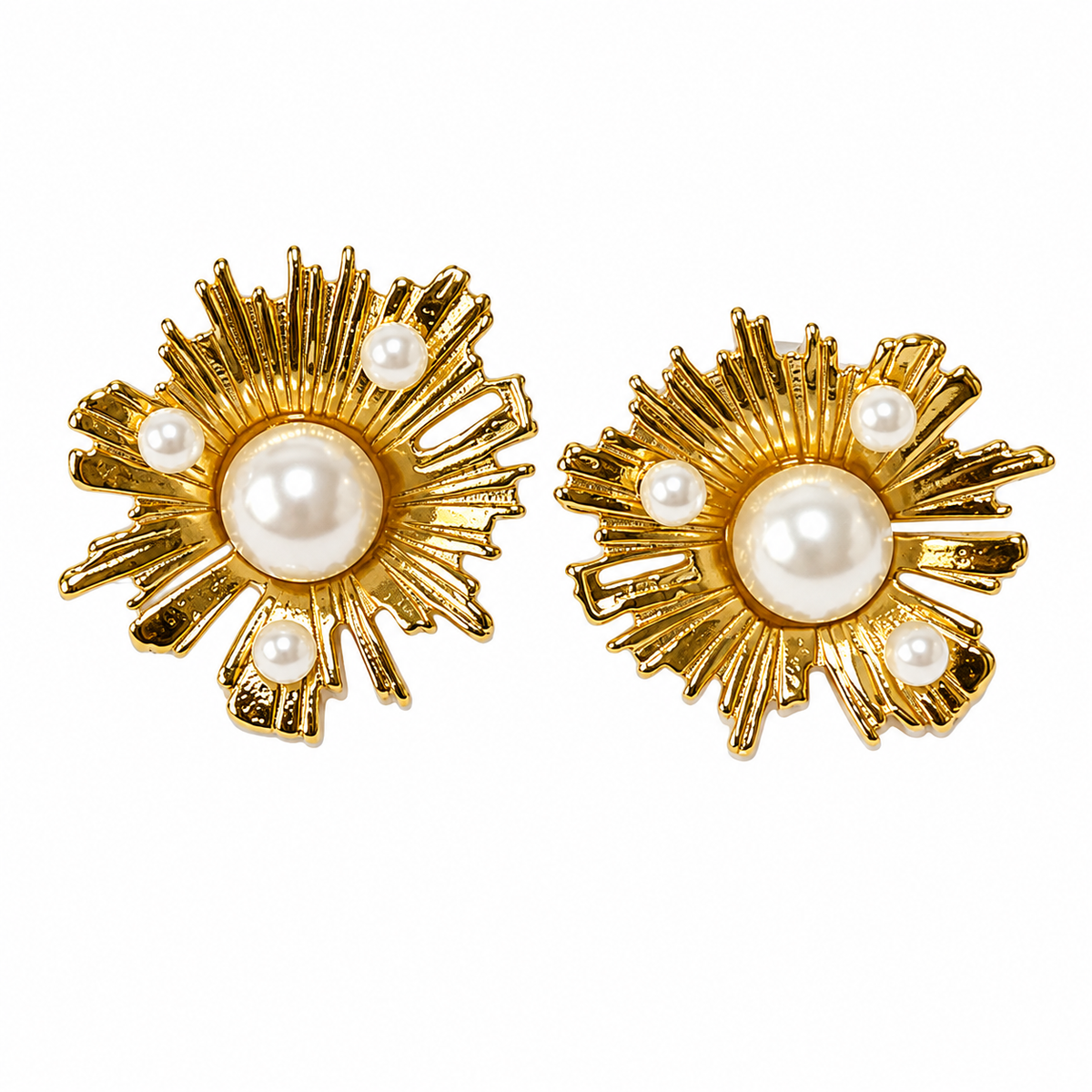 Kelli Gold + Pearl Studs