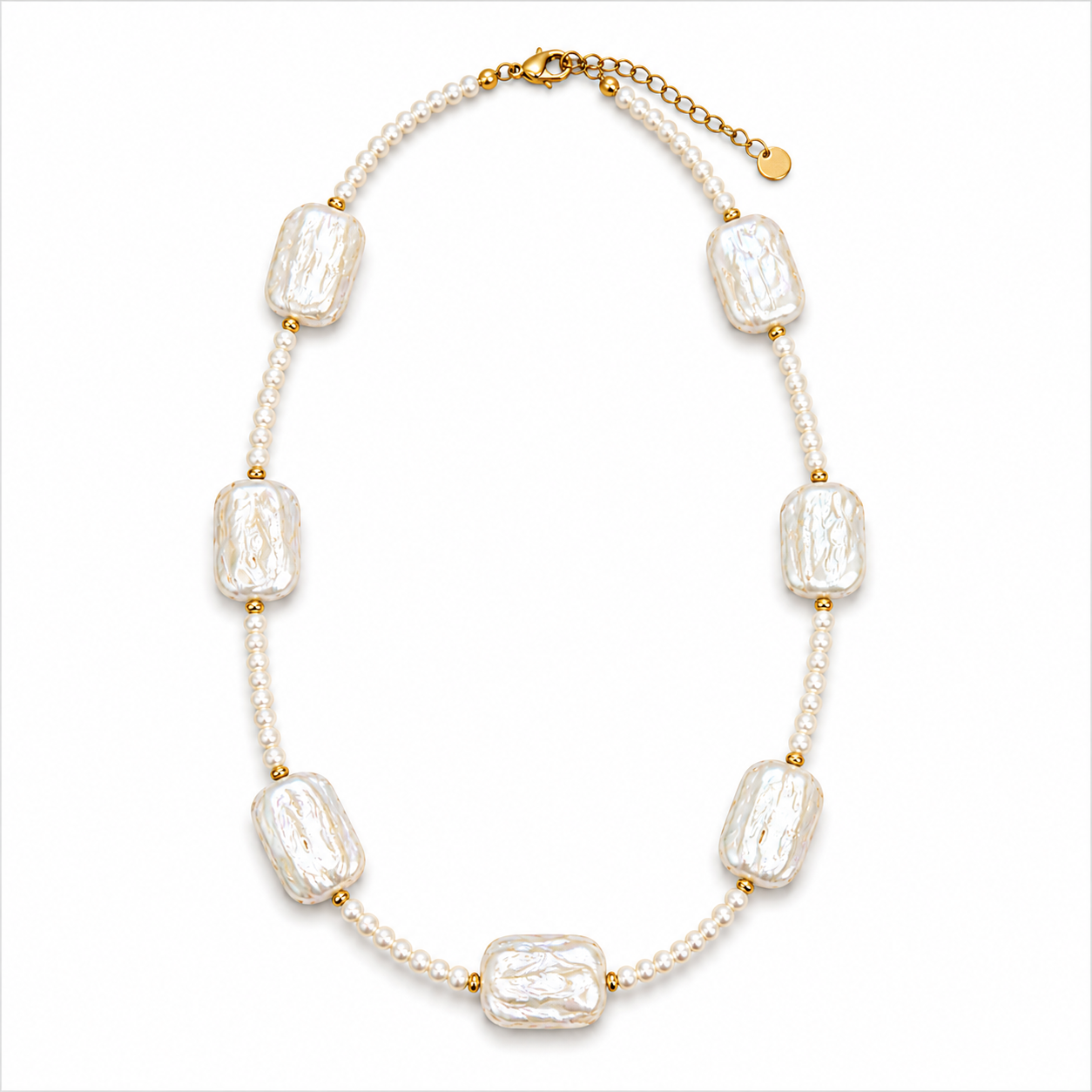 036 Short Natural Pearl Necklace