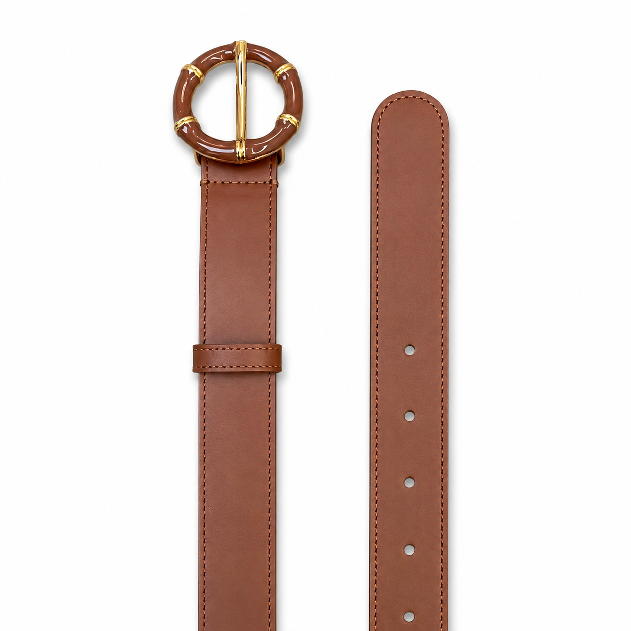 KELLY Belt in Tan Leather *EARLY-JULY*