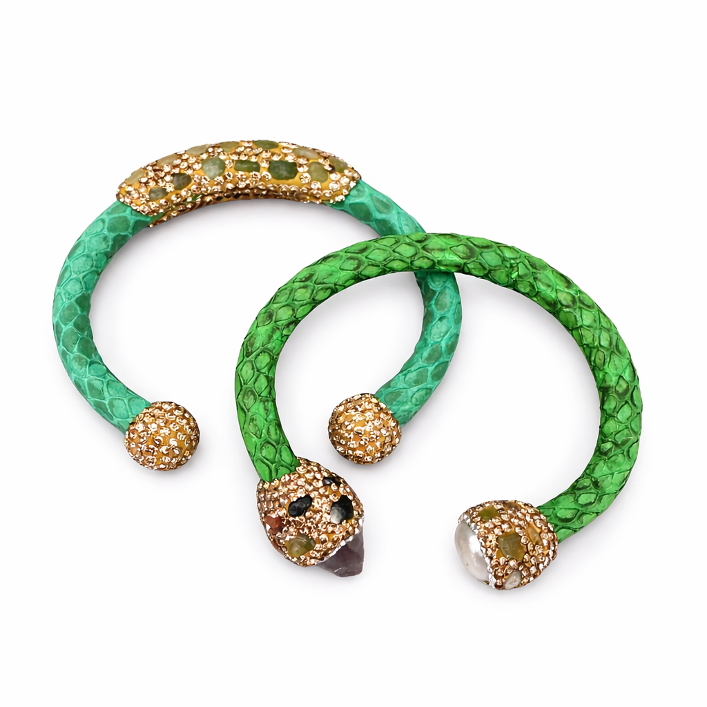 107 Assorted Snake Skin Cuff