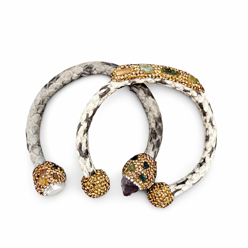 107 Assorted Snake Skin Cuff