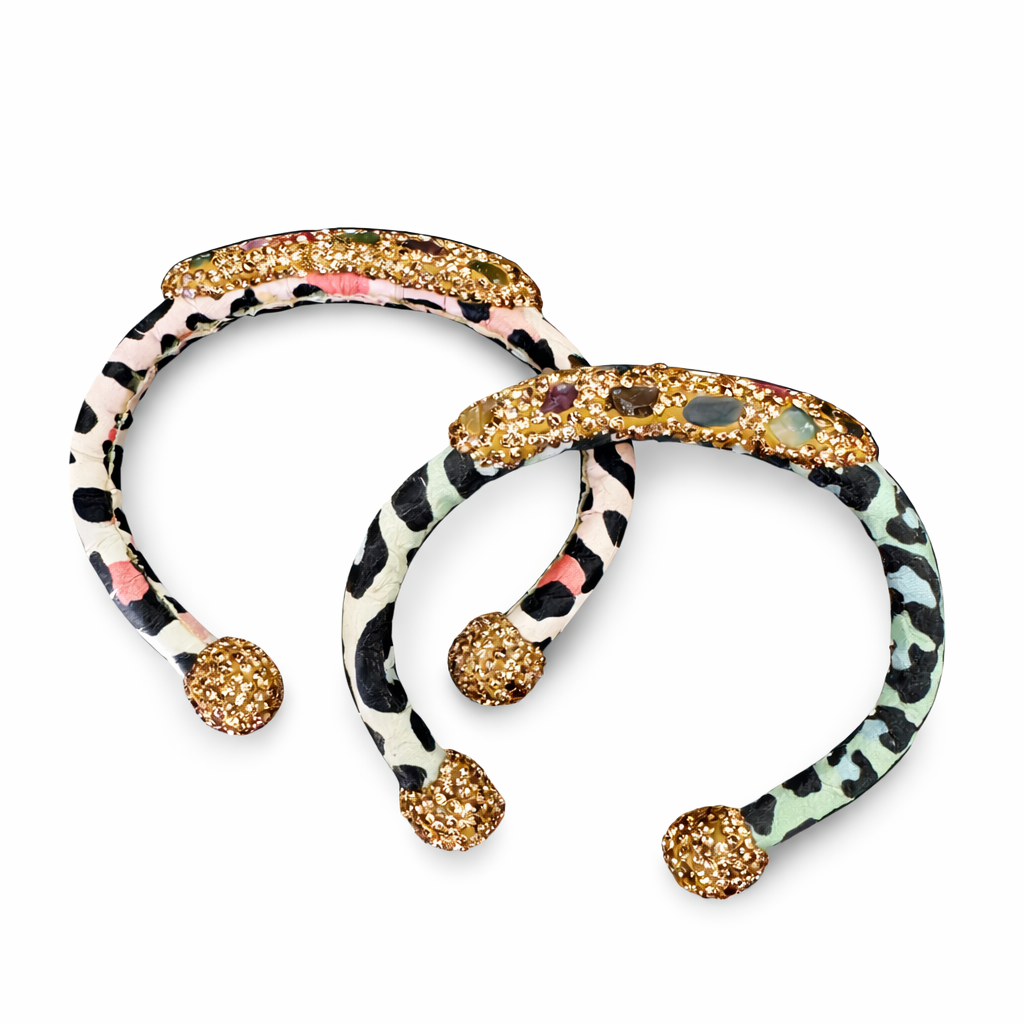 107 Assorted Snake Skin Cuff