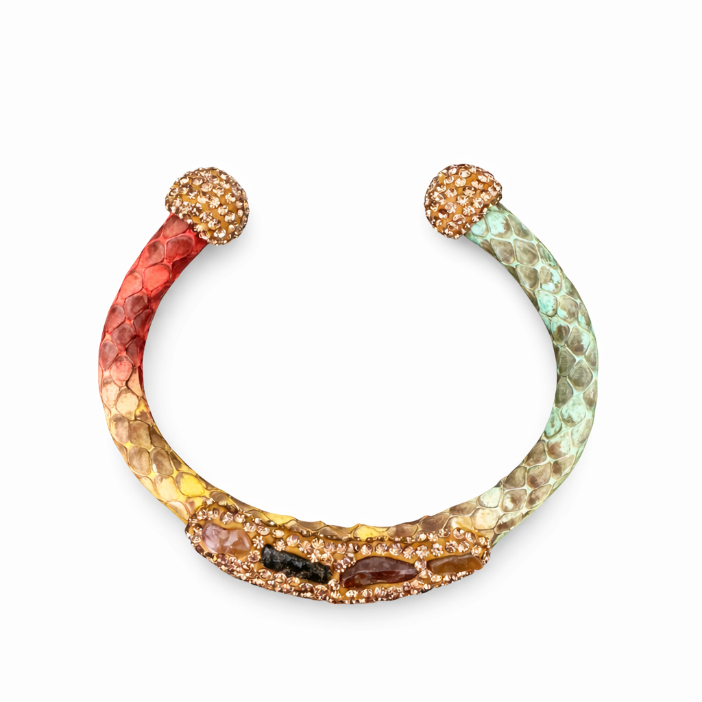 107 Assorted Snake Skin Cuff