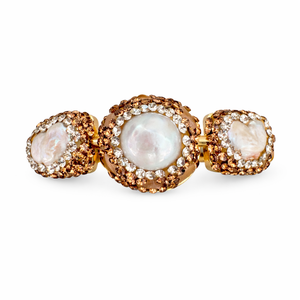 108 Gold Pearl Cuff *Spring Opening*