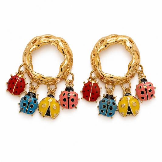 LADYBUG Statement Earrings