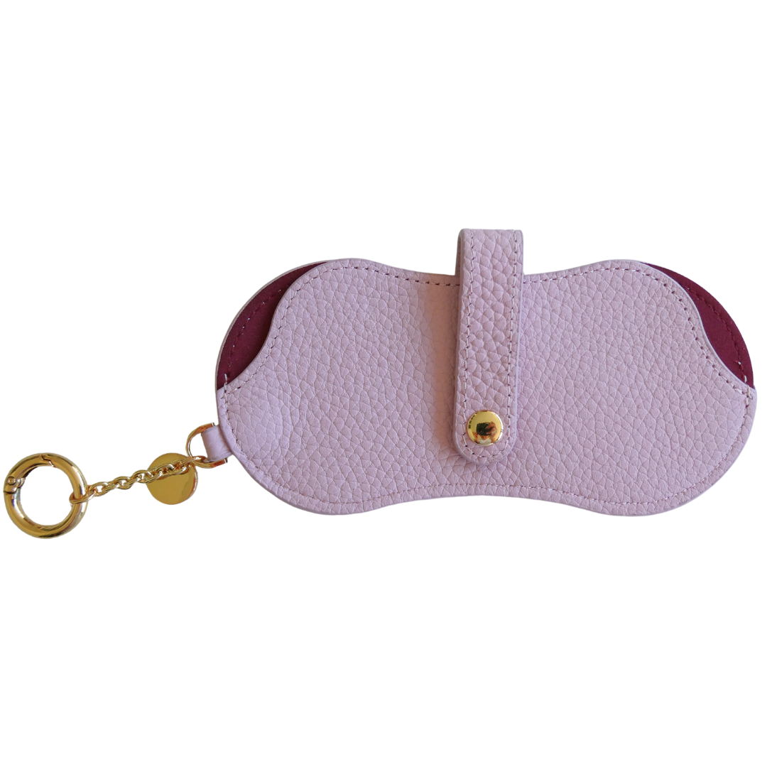 Kris Leather Glasses Case, Candy Pink
