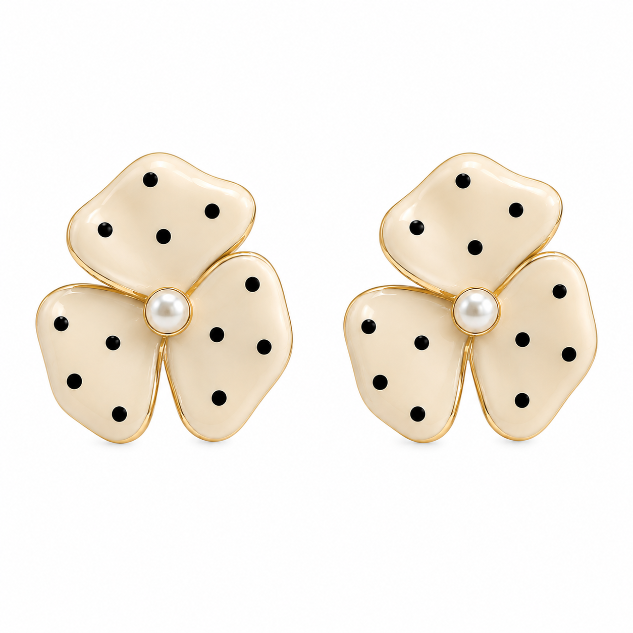 POLKA Flower Stud Earrings