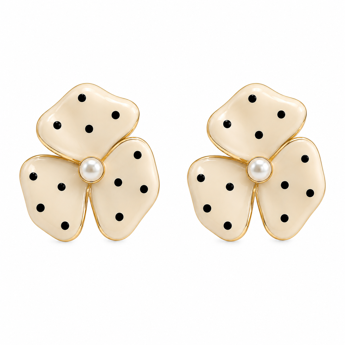 POLKA Flower Stud Earrings