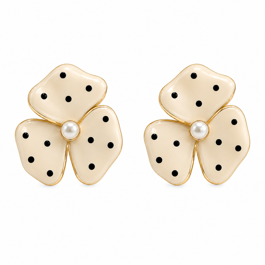 POLKA Flower Stud Earrings