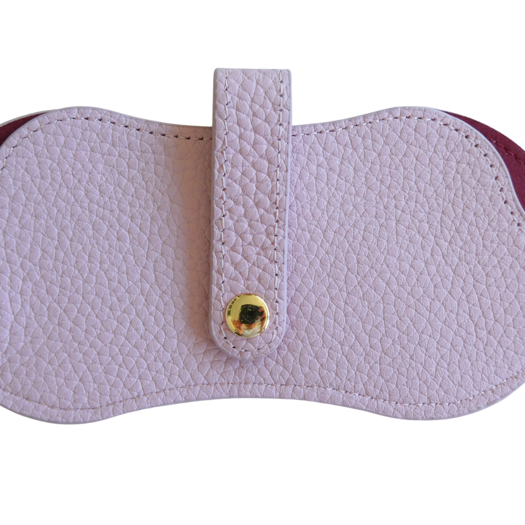 Kris Leather Glasses Case, Candy Pink