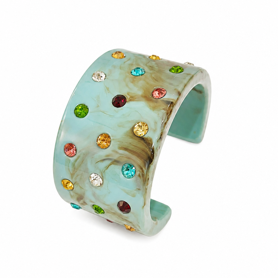 Angelina Resin Embellished Cuff *Early-Sept*