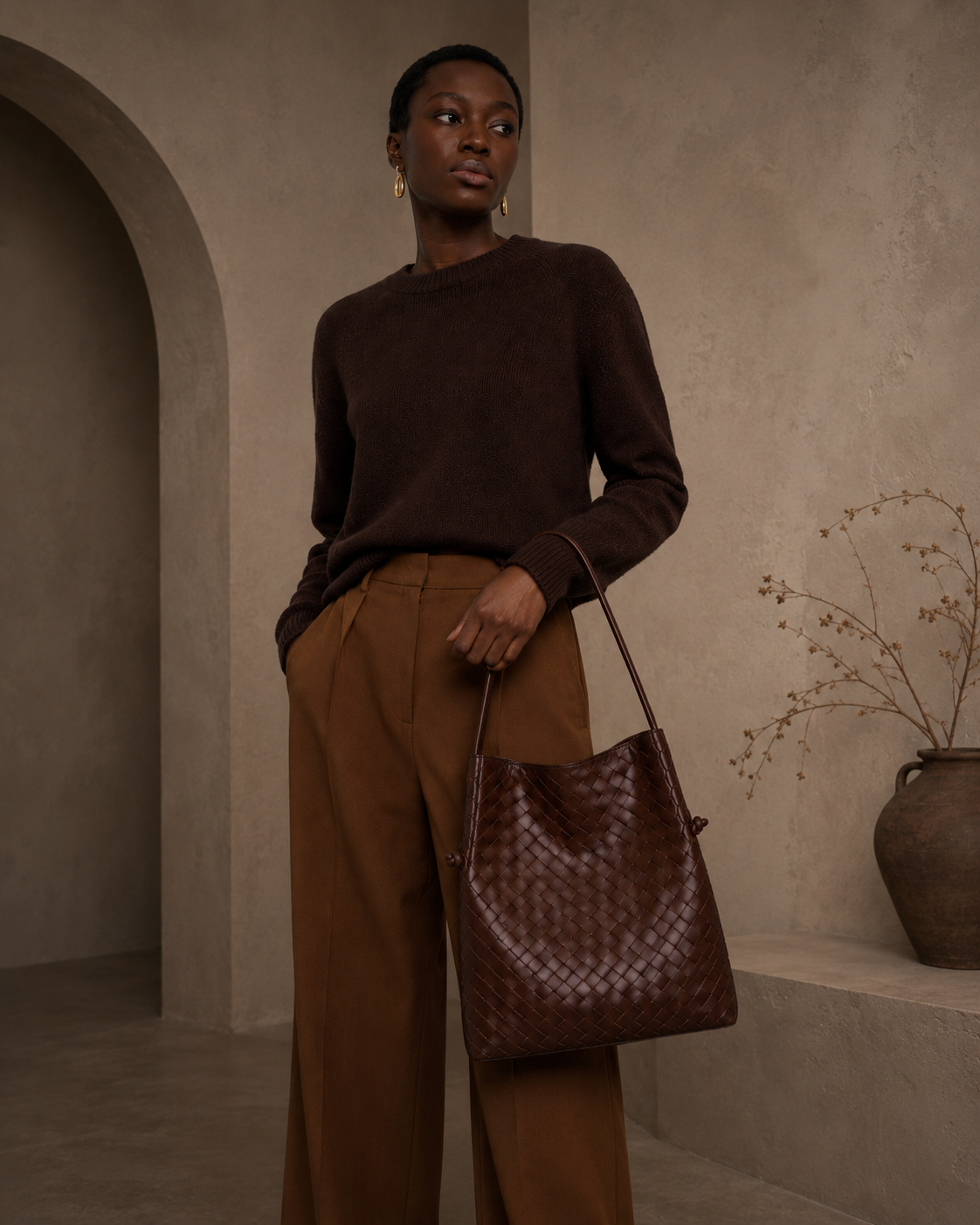 Anna 'Carry-All' Tote Bag, Chocolate