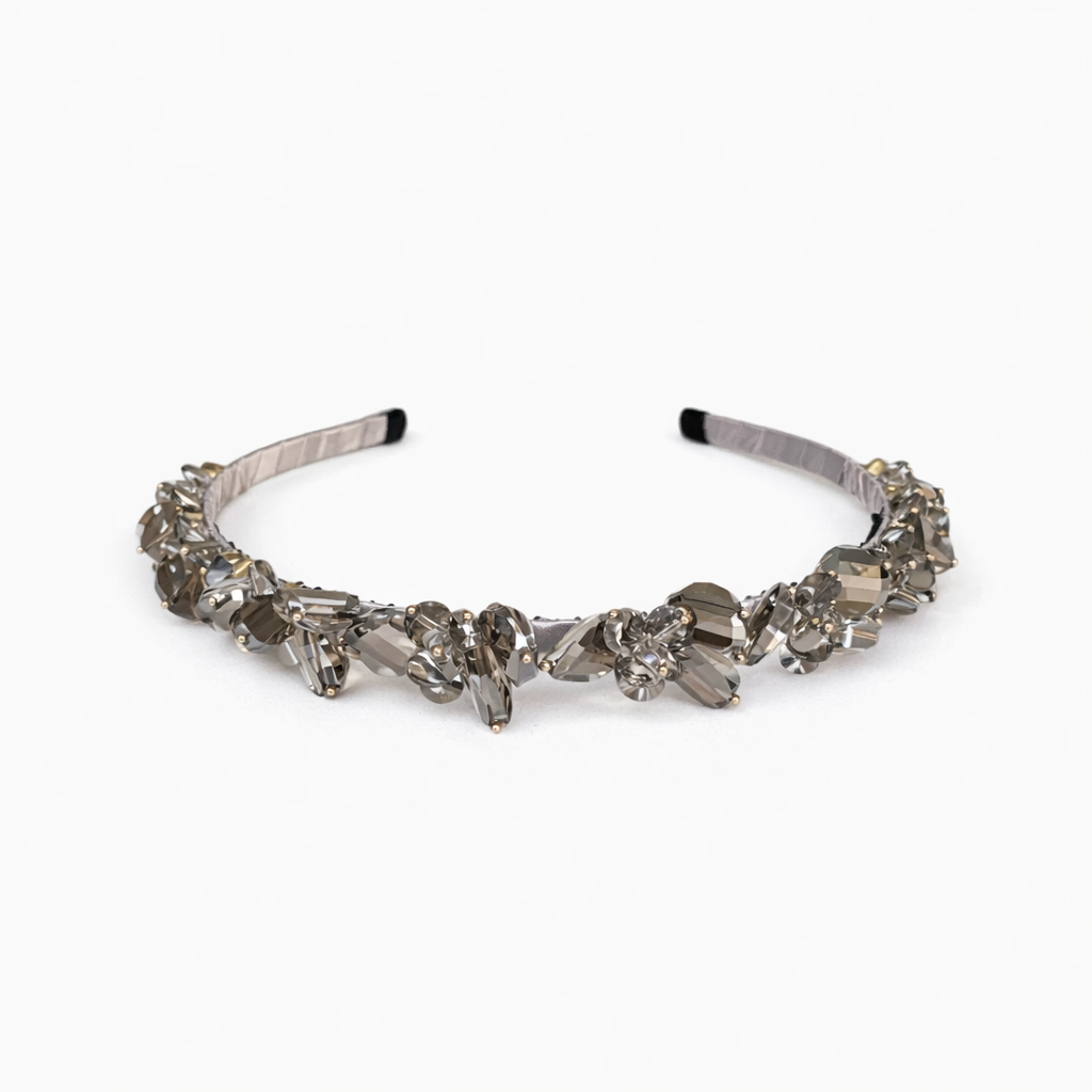 Cindy Lou Thin Statement Headband, Grey