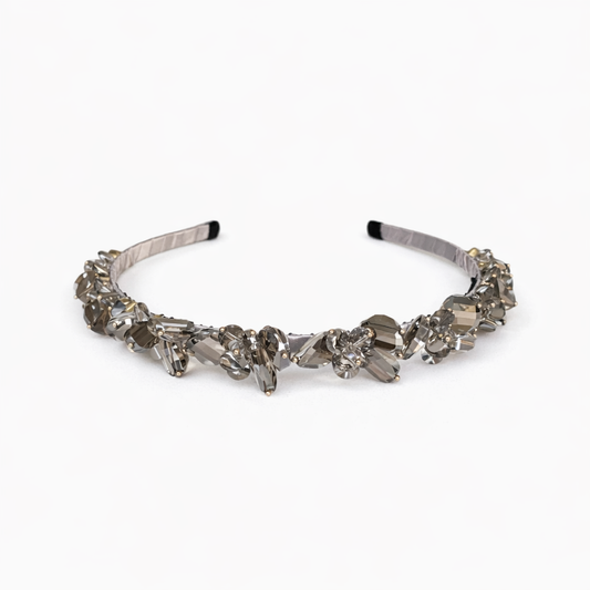 Cindy Lou Thin Statement Headband, Grey