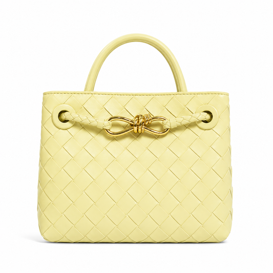 DEMI Mini Weave Bag, Lemon