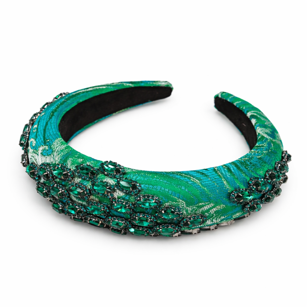 Heather Statement Headband, Green