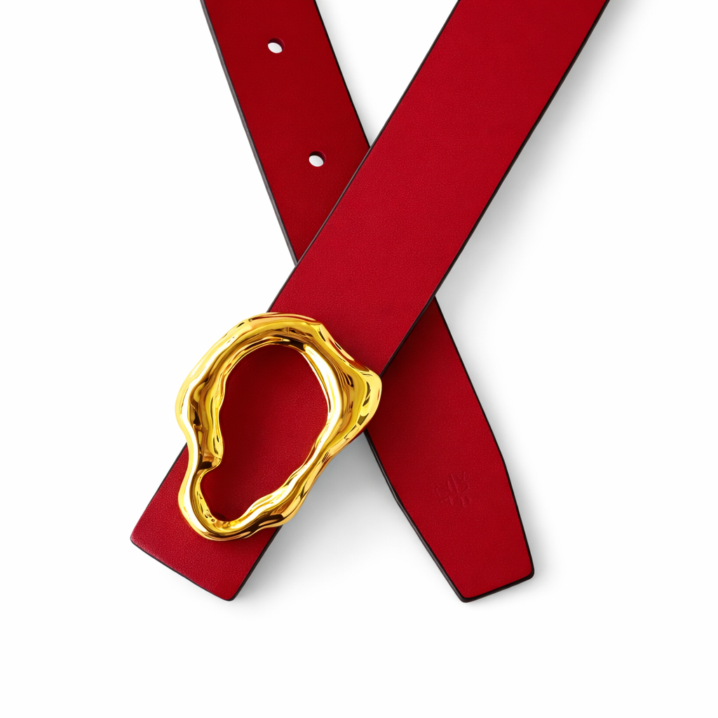 GRACE Burgundy / Red Reversible Belt