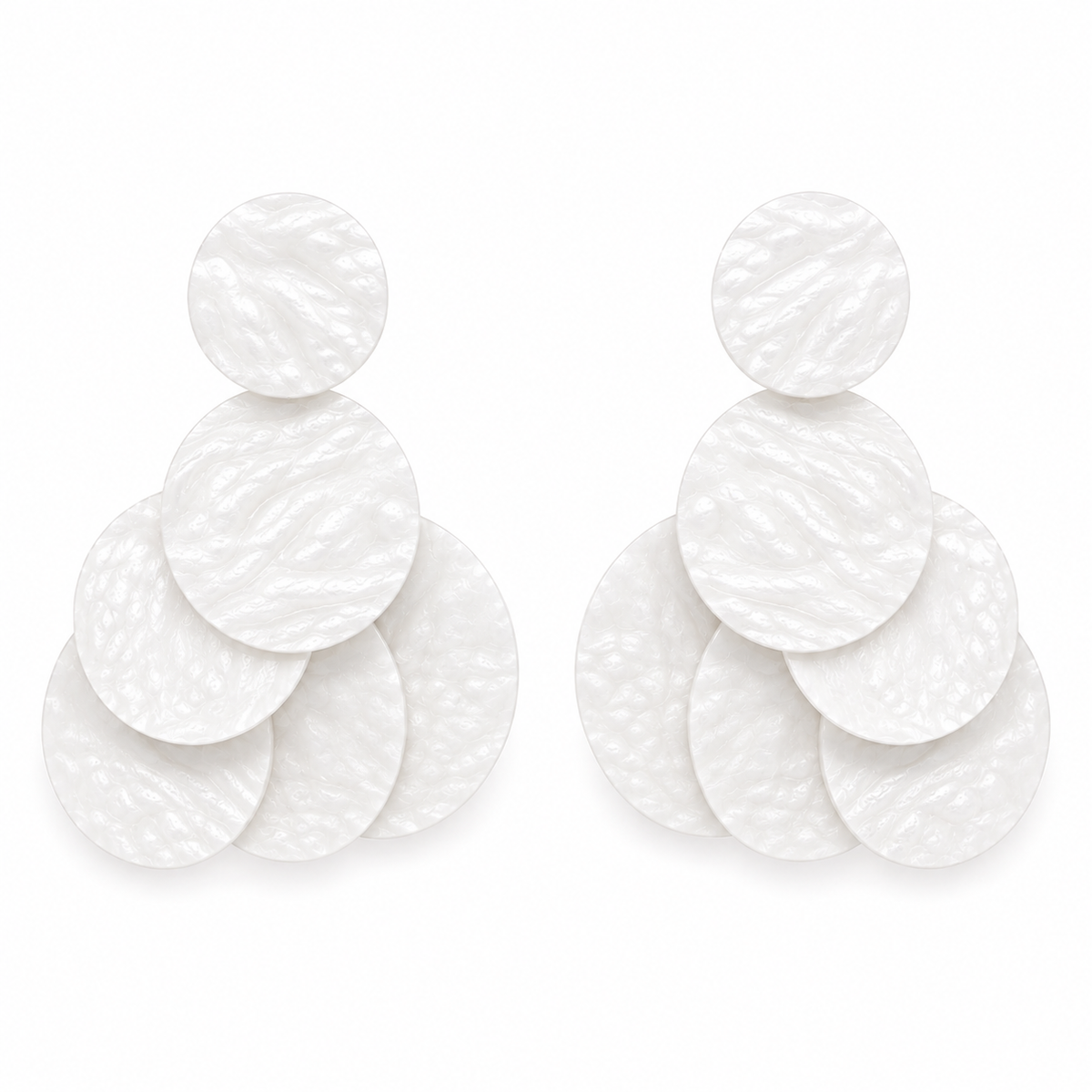 HUMMINGBIRD Mini Statement Earring, White