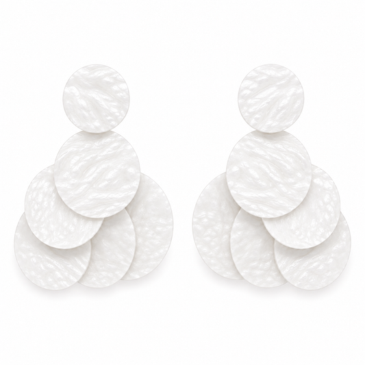 HUMMINGBIRD Mini Statement Earring, White