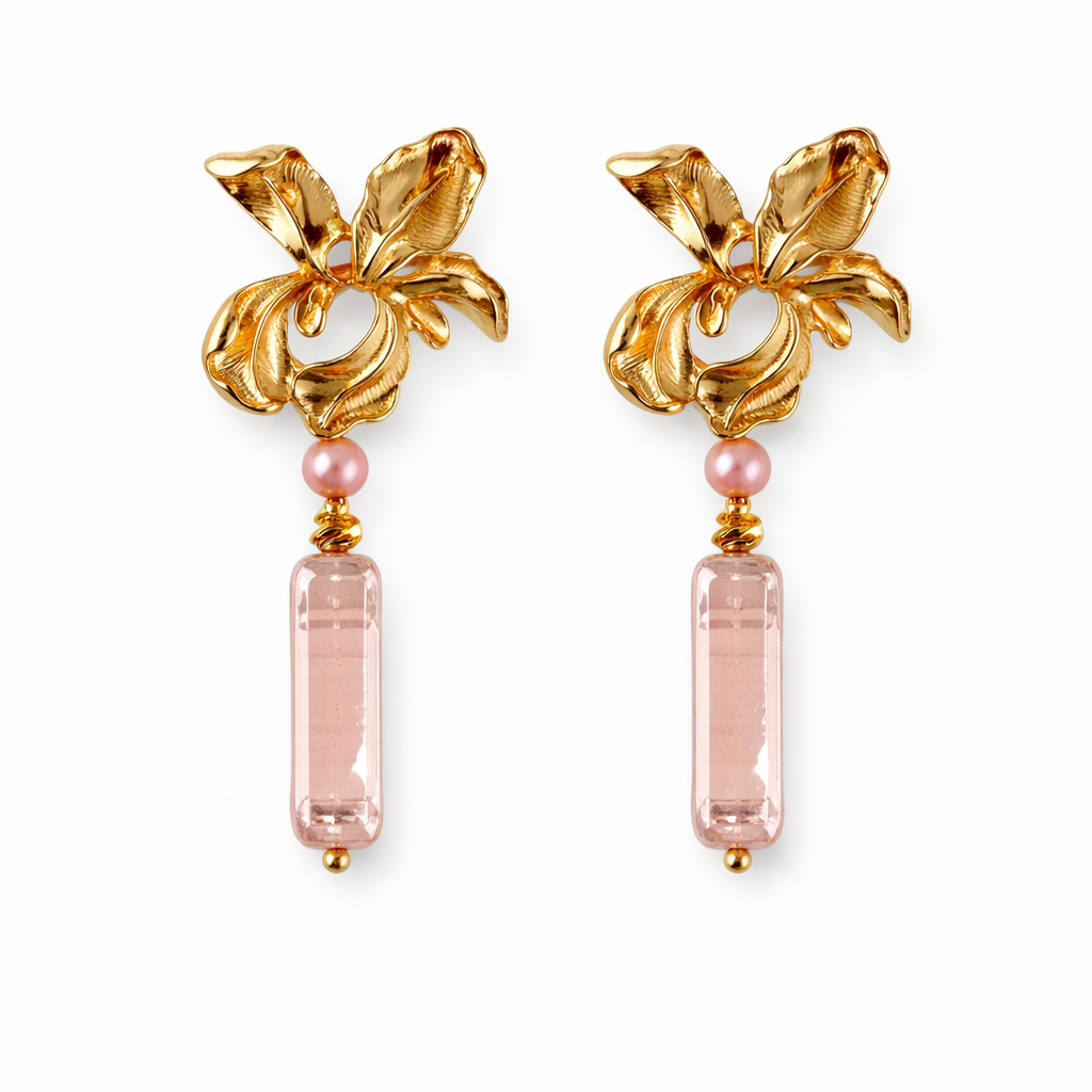 Steph Pink Pearl Statement Earrings