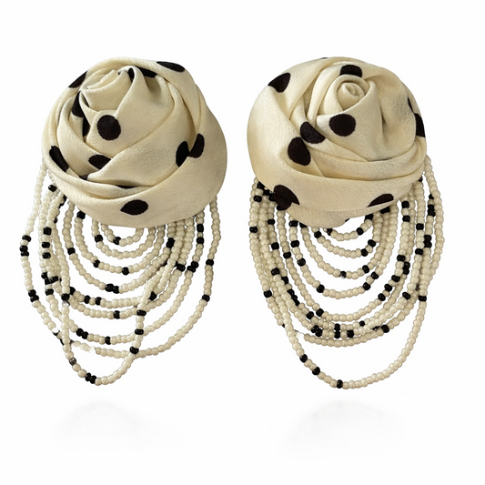 Dorothy Black + White Statement Earrings