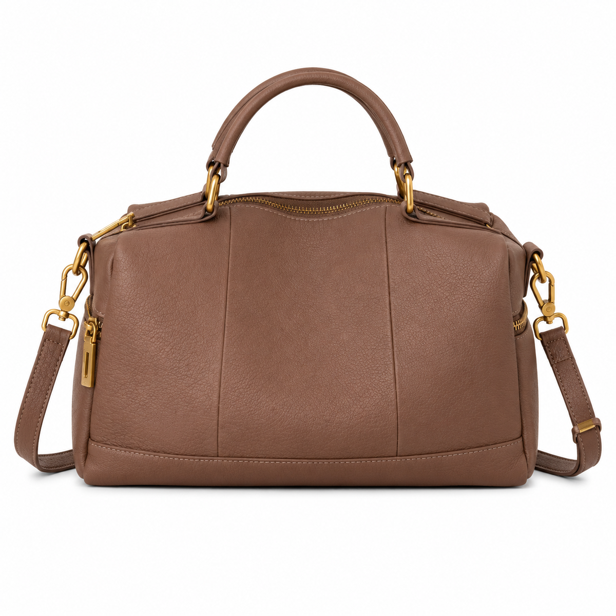 JESSIE, Dark Tan Leather Bag *Mid-Sept*