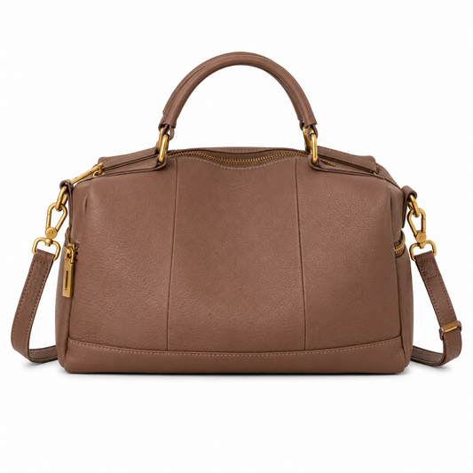 JESSIE, Dark Tan Leather Bag *Mid-Sept*