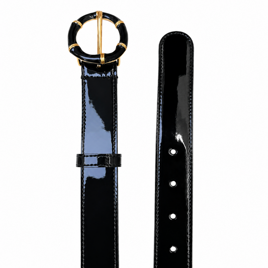 KELLY Belt in Black Patent
