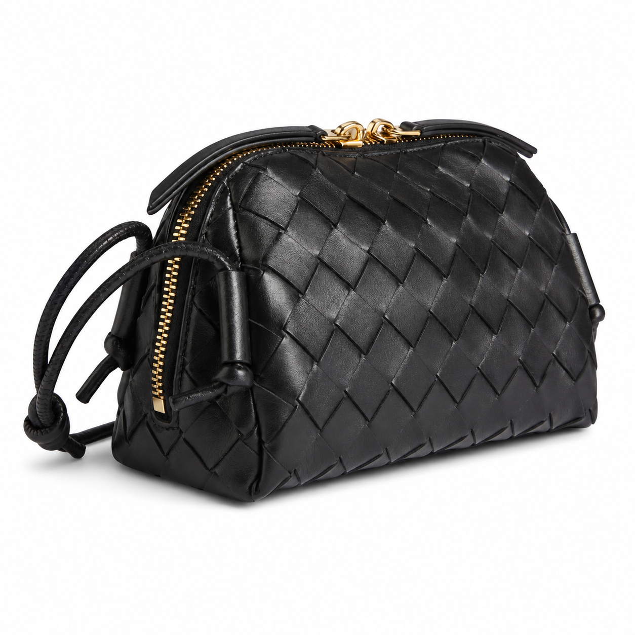 PETRA (XL) Triangular Crossbody Bag, Black