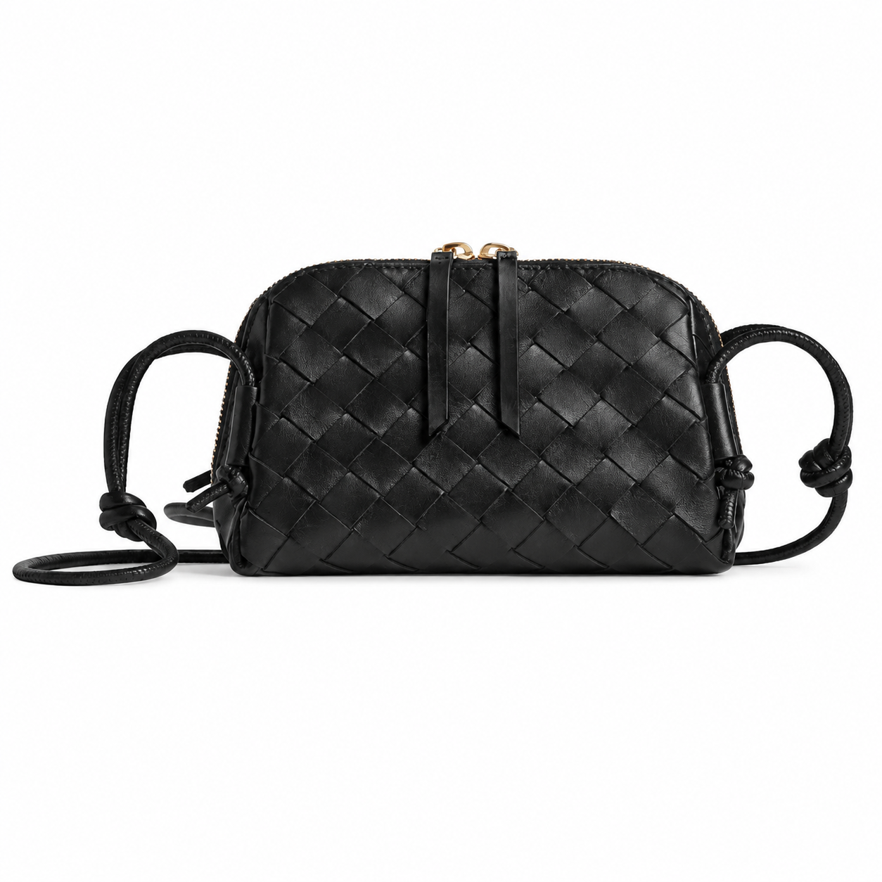 PETRA (XL) Triangular Crossbody Bag, Black