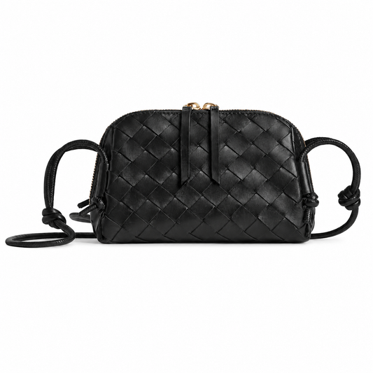 PETRA (XL) Triangular Crossbody Bag, Black