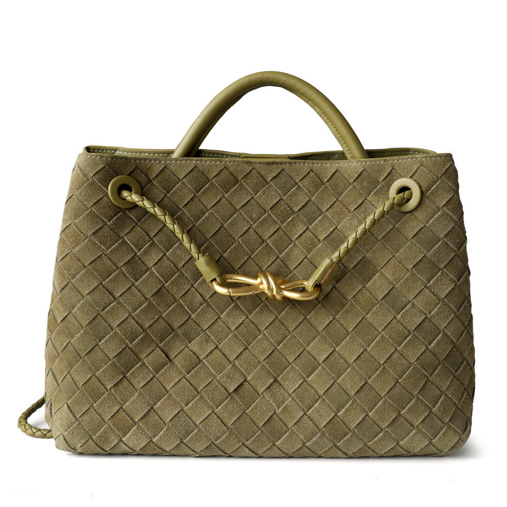 PL (Petite) Suede Bag in Asparagus