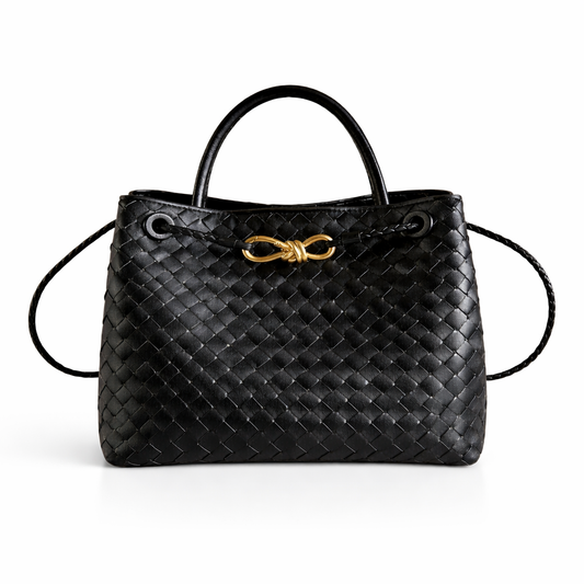 PL (Small), Black Leather *Gold Hardware* *MID-JUNE*