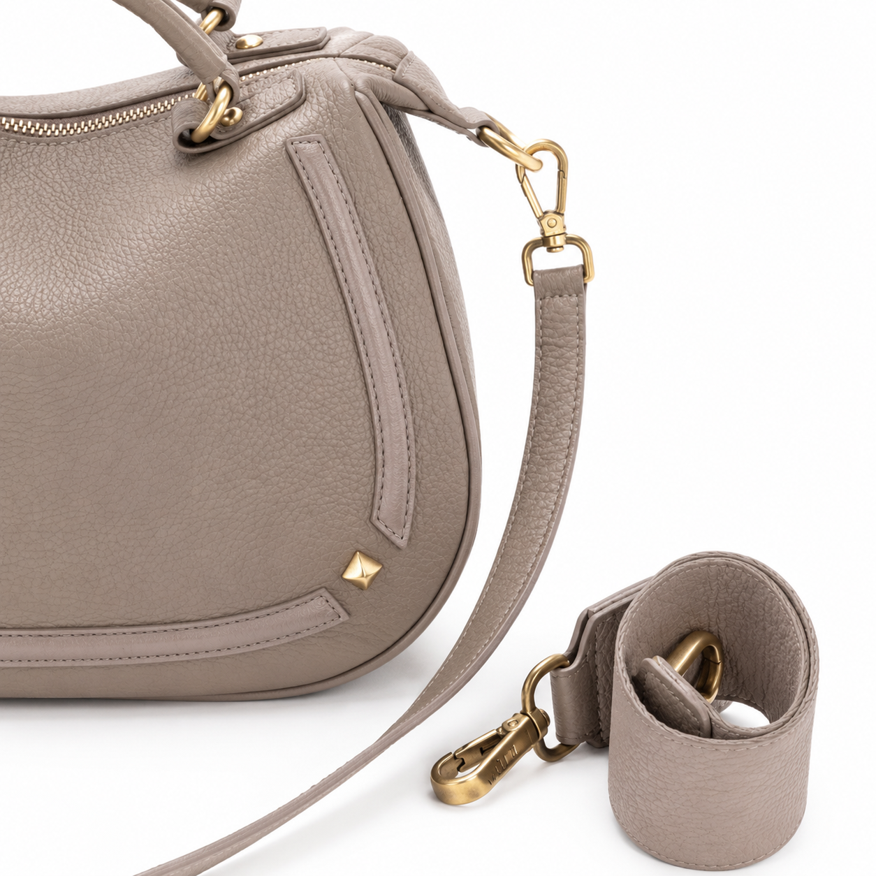 STELLA, Mushroom Leather Bag