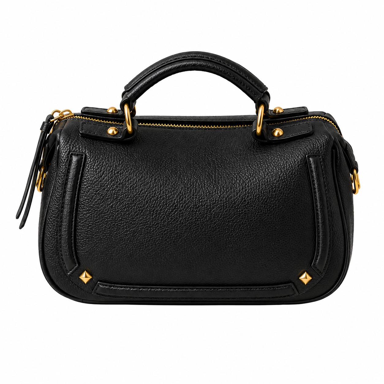 STELLA, Black Leather Bag