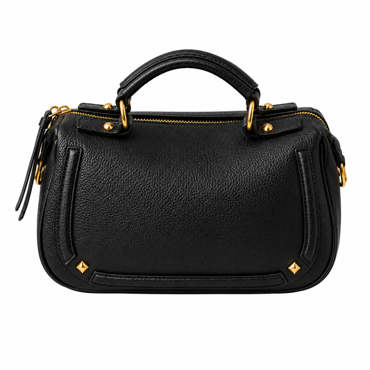 STELLA, Black Leather Bag
