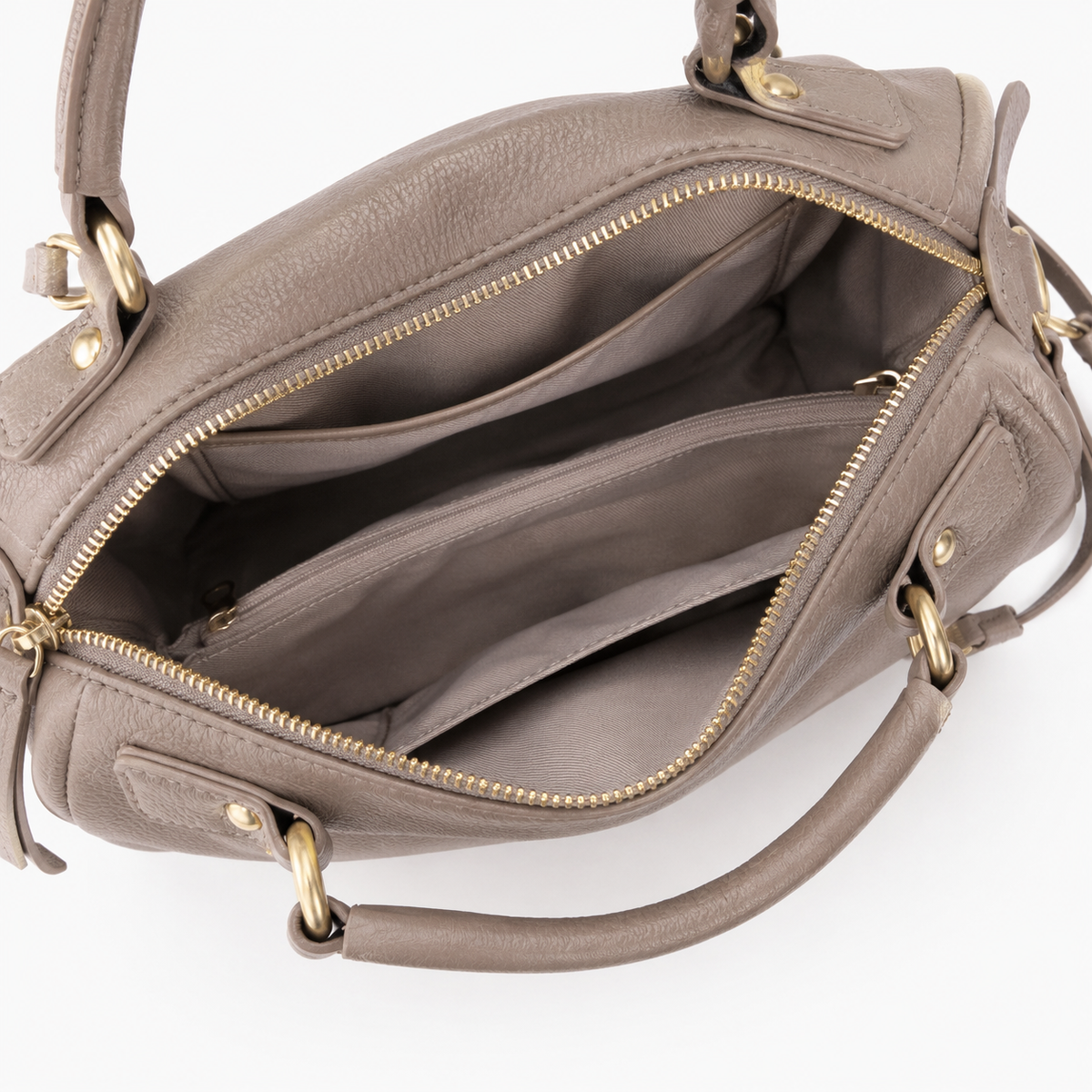 STELLA, Mushroom Leather Bag