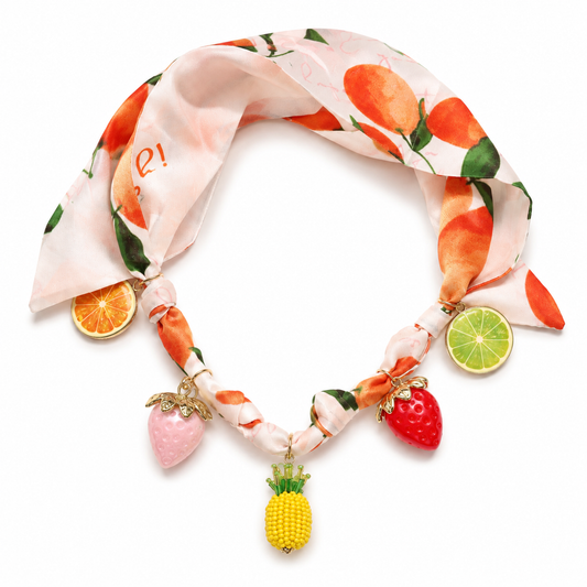 VACAY Scarf Necklace, Fruity