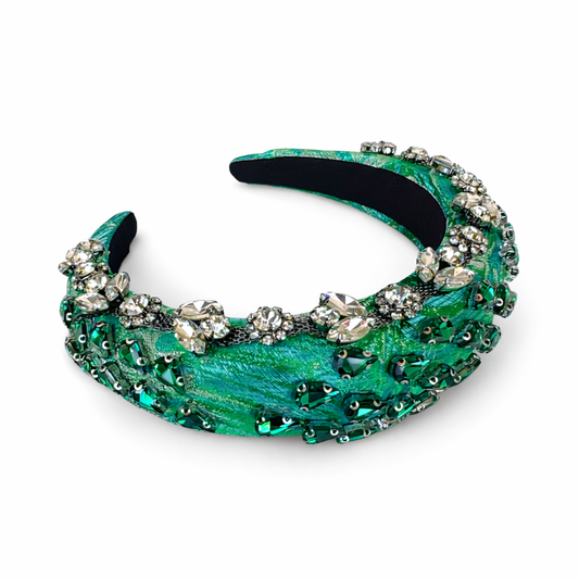 Heather Statement Headband, Green